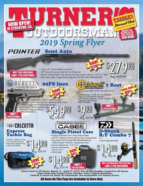 Turners Outdoorsman 2019 Spring Flyer - BDOutdoors Fishing Report ...