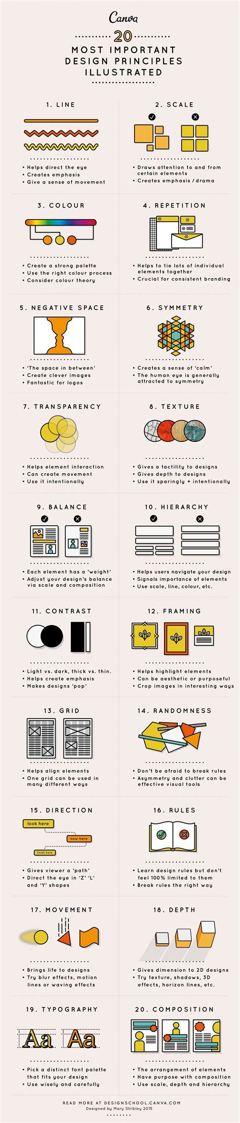 Design Elements & Principles - #infographic