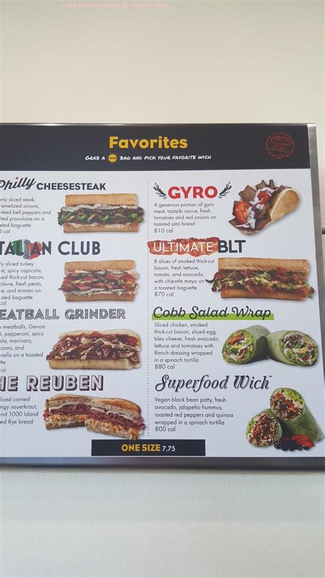 Menu at Which Wich Marble Falls fast food, Marble Falls