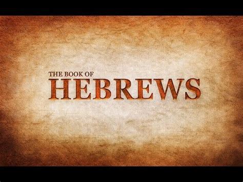 The Book Of Hebrews Bible Study - Introduction - YouTube