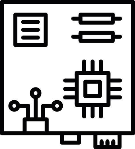 Motherboard Line Icon 14696984 Vector Art at Vecteezy