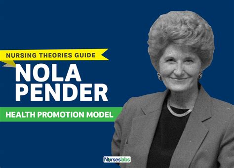 Nola Pender: Health Promotion Model (Theory Guide) - Nurseslabs