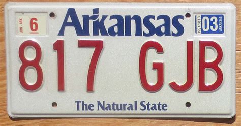 2003 Arkansas vg+ - Automobile License Plate Store: Collectible License ...