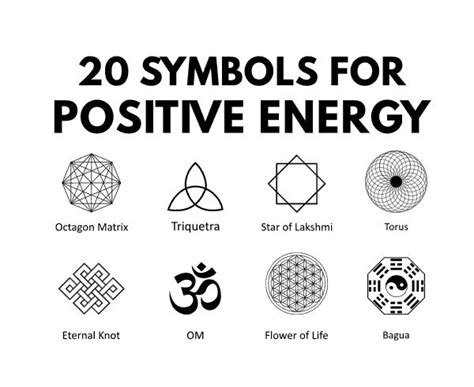 24 Symbols for Positive Energy and Protection | Positive energy symbol ...