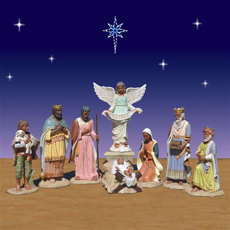 8-Piece African American Nativity Set - ChristmasNightInc.com