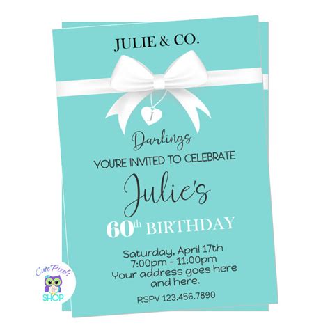 Tiffany & Co Invitation – Cute Pixels Shop