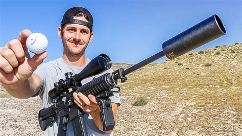 AR-15 Golf Ball Launcher! Golf Ball Launcher 400+ Yards - YouTube