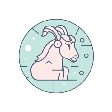 Goat Icon In Flat Style Vector, A Lineal Icon Depicting Desert Animal ...