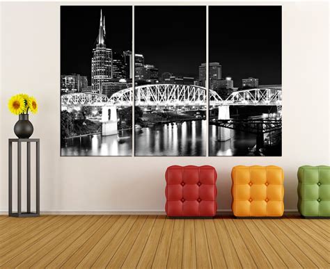 Nashville Skyline Canvas Print Wall Art Extra Large Wall Art | Etsy