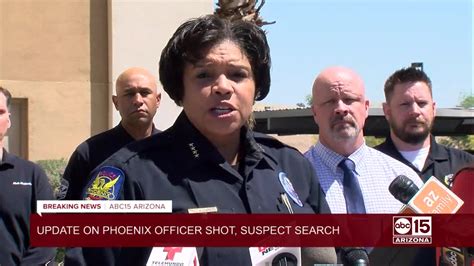 Officer recovering, suspect sought after shooting in Phoenix