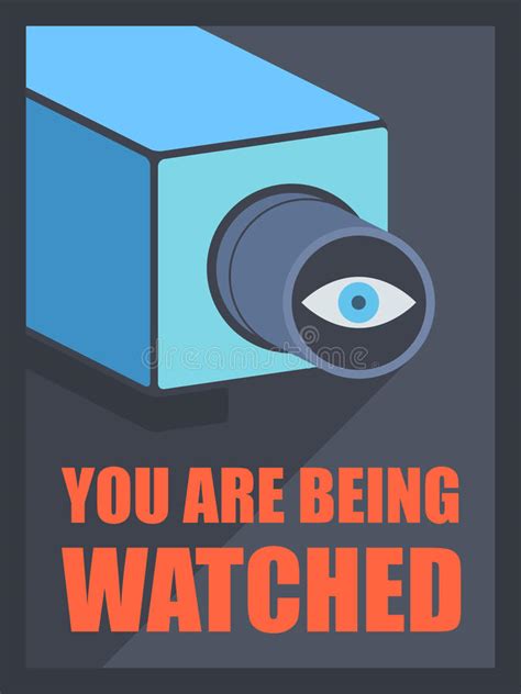 Video Surveillance Camera, Cctv Poster Vector Design Stock Vector - Illustration of graphic ...