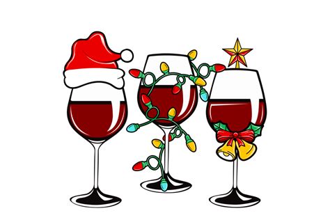 Wine Glasses Santa SVG File | ubicaciondepersonas.cdmx.gob.mx