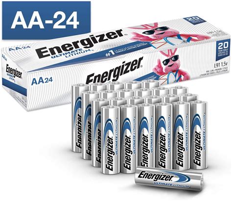 Energizer Ultimate Lithium AA Batteries, 24 Pack - Walmart.com - Walmart.com