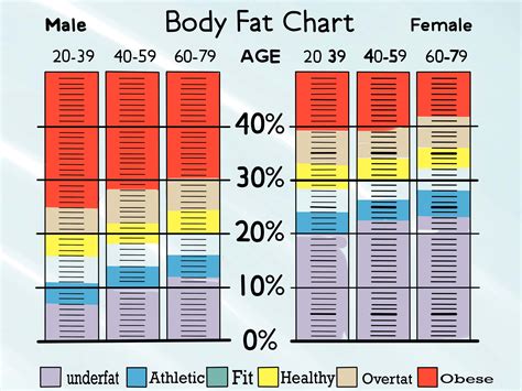 Body Fat Caliper Chart