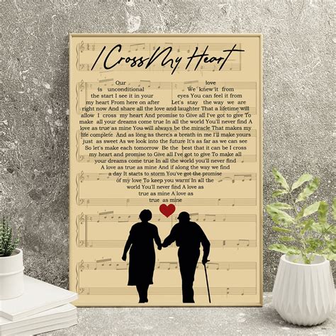 George Strait I Cross My Heart Lyrics Poster George Strait | Etsy