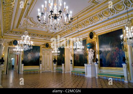 Interior of the Royal Castle in Warsaw - the The Great Assembly Hall (Ballroom), Poland Stock ...