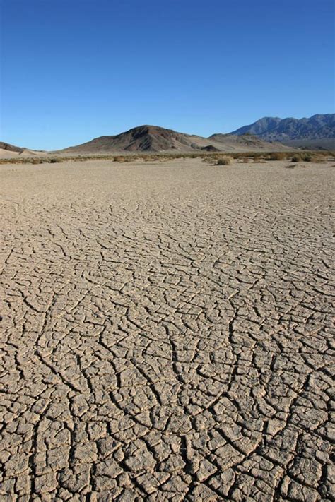 Mudcracked playa, Mojave Desert (vertical) – Geology Pics