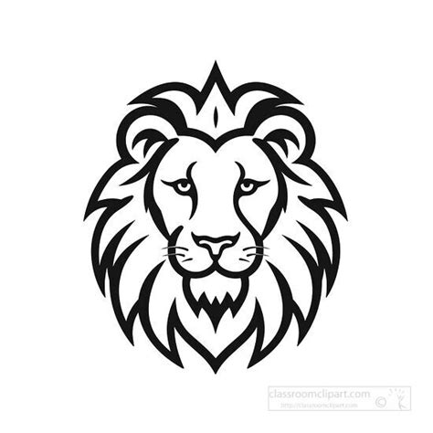 Lion Face Images Clip Art Black And White - Infoupdate.org