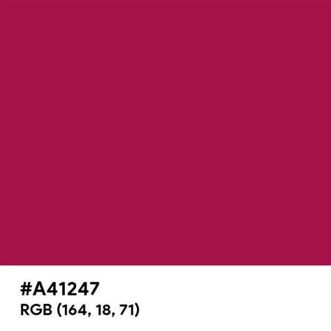 Cerise (Pantone) color hex code is #A41247