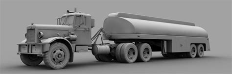 Peterbilt 281 - duel movie truck 3D Model C4D | CGTrader.com