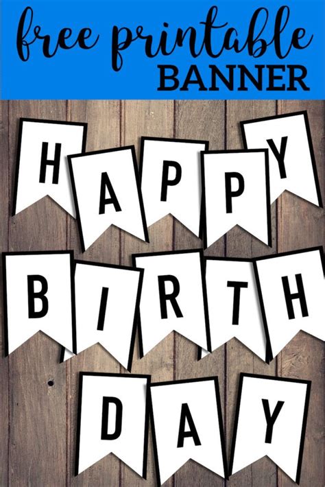 Free Happy Birthday Banner Printable Sign. Happy Birthday Wall banner … | Happy birthday banner ...