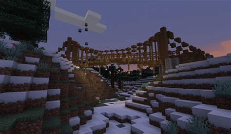 This suspension bridge I made : r/Minecraft