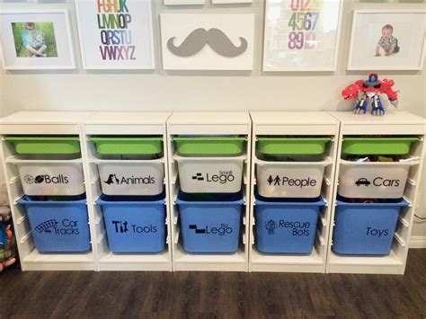 Playroom Vinyl Labels Trofast IKEA Bins Custom Toy Labels - Etsy ...