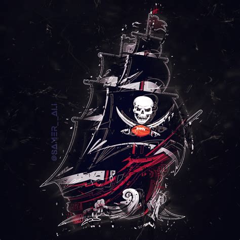 Buccaneers Pirate Ship Logo | Marihukubun