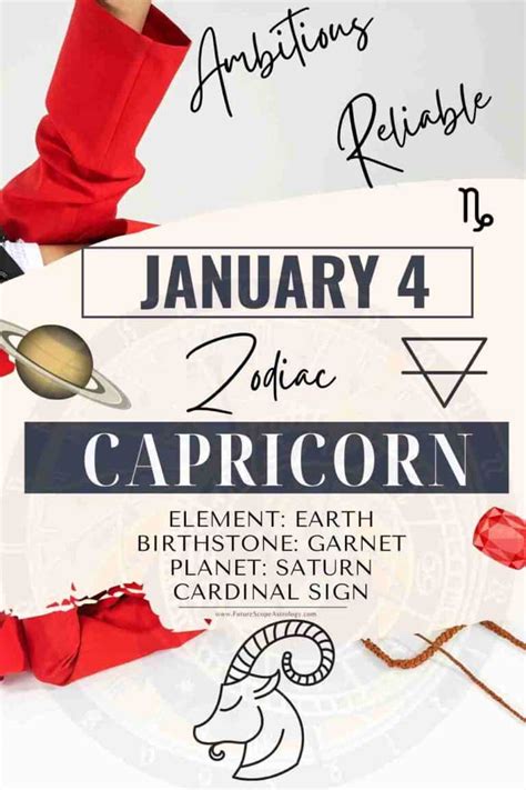 January 4 Zodiac Sign (Capricorn) Birthday Personality, Birthstone ...