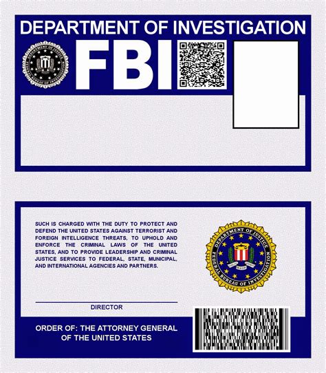 Free Printable Fbi Badge Template Printable Word Searches | My XXX Hot Girl