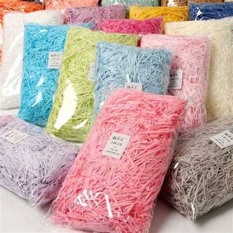 100g/Bag Wholesale High quality Decorative Crinkle Cut Shredded Shred ...