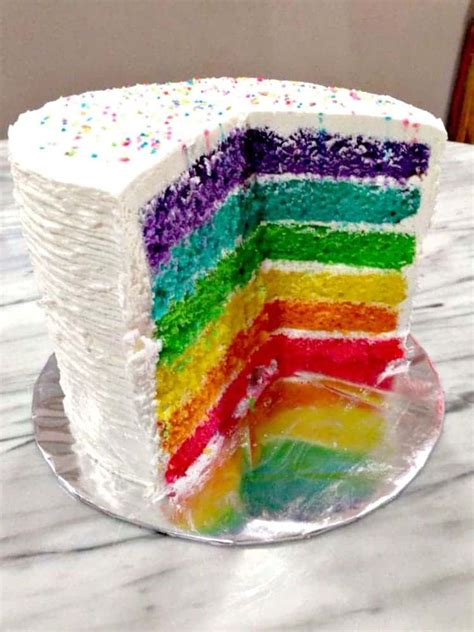 Delicious Rainbow Birthday Cake – Easy Recipes To Make at Home