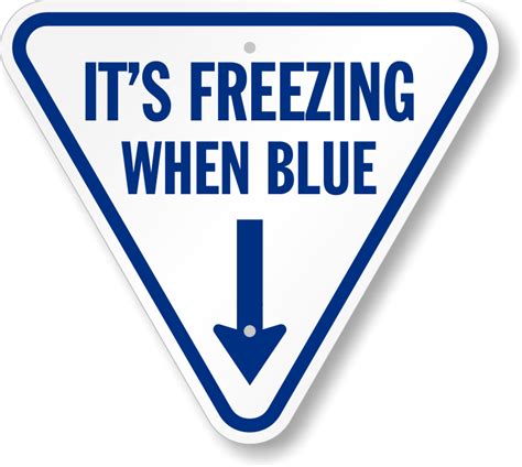 Freeze Warning Signs, Labels and Door Hangers