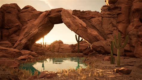 ArtStation - Desert Oasis