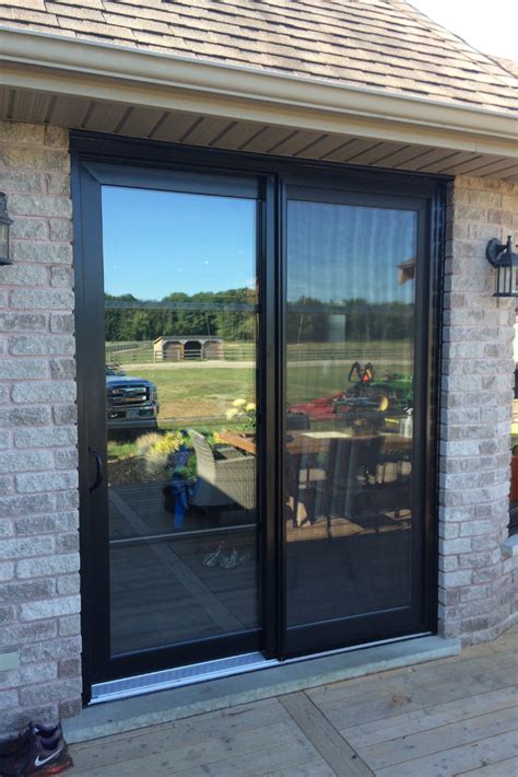 Matte Black Patio Door | Sliding doors exterior, Glass doors patio, Exterior doors with glass