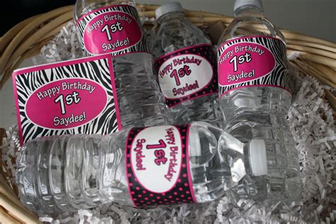 A Little Something Detailed: Birthday Party: Water Bottle Labels