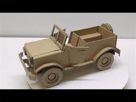 How to make a car from cardboard - YouTube