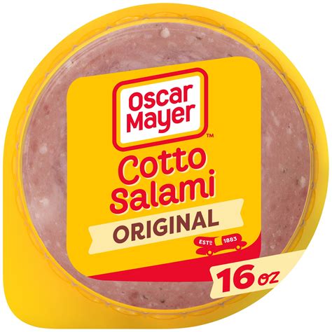 Oscar Mayer Cotto Salami Deli Lunch Meat, 16 oz Plastic Package ...