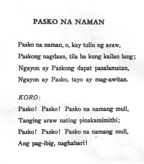 When Was Pasko Na Naman Composed - naman pangalan