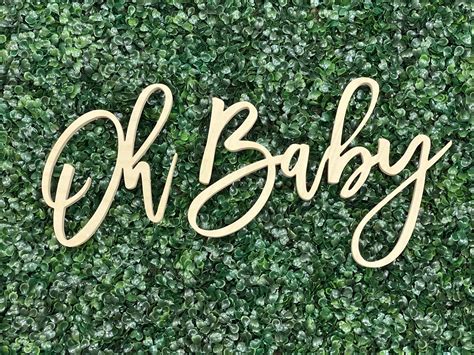 Oh Baby Wood Sign Oh Babyshower Sign Sprinkle Oh Baby Shower | Etsy ...