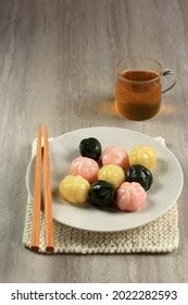 Three Color Songpyeon Kkultteok Rice Cake Stock Photo 2022282593 ...