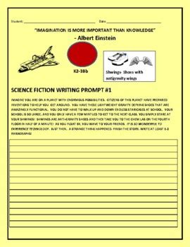 SCIENCE FICTION WRITING PROMPT #1: SHWINGS GRS. 4-12, MG | TPT