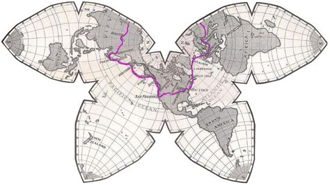 Butterfly map of the world - Interactive Mathematics