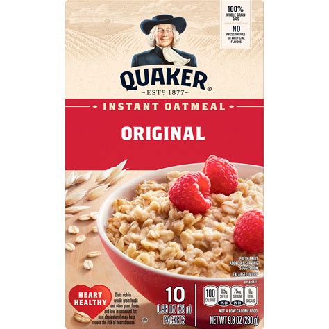 Quaker Oatmeal Nutrition Facts Original | Besto Blog