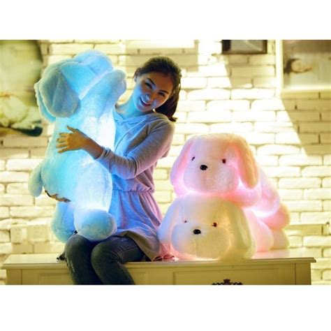 1pc 50cm luminous dog plush doll colorful LED glowing dogs children ...