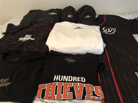 My 100T Apparel Collection :) : r/100thieves