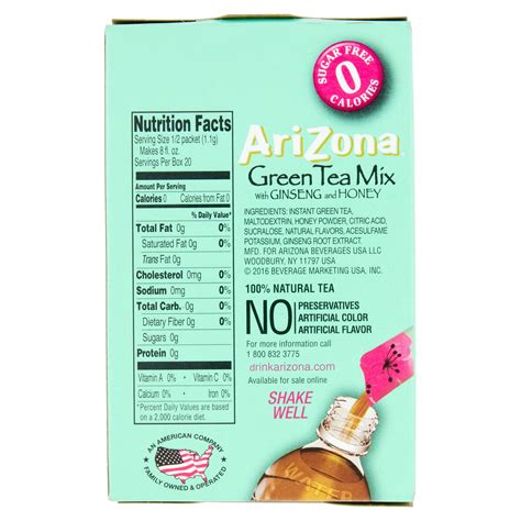 arizona tea ingredients