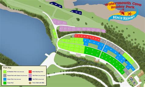 Watermouth Cove Holiday Park & Beach Resort Map | Watermouth Cove Holidays