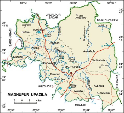 Maps Of Bangladesh Political Map Of Madhupur Upazila Tangail District | The Best Porn Website