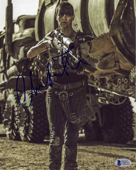 Charlize Theron Mad Max Fury Road Signed 8x10 Photo Certified Authentic ...